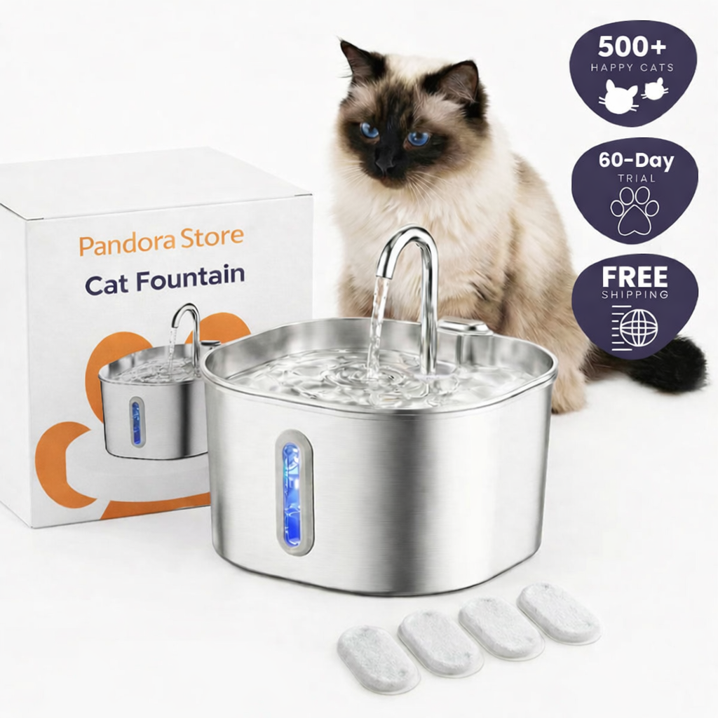 Pandora™ Stainless Steel Cat Fountain