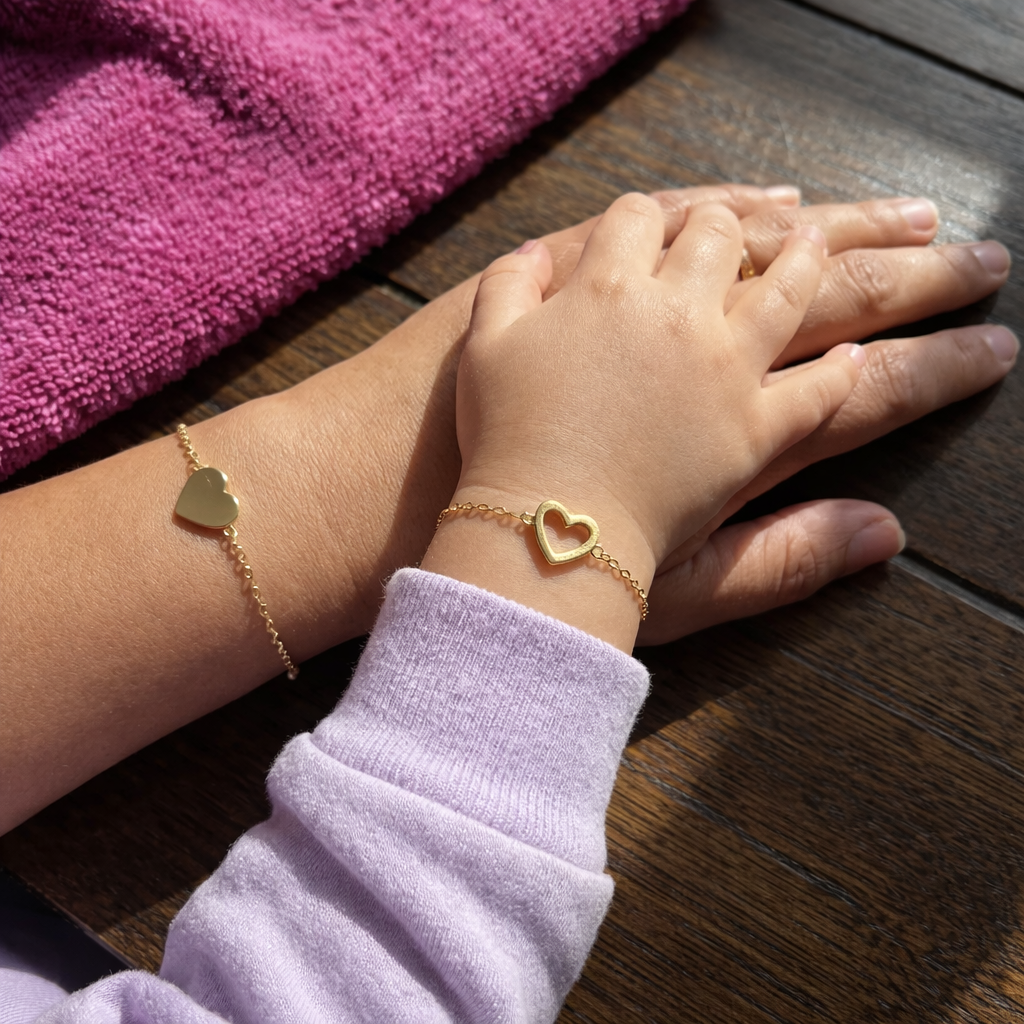 Matching Heart Bracelets