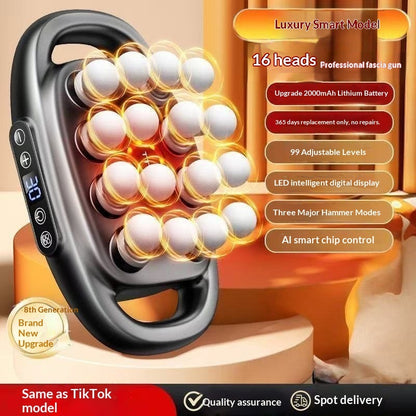 Professional 16-Head Cervical Lumbar And Back Muscle Relaxation Massager