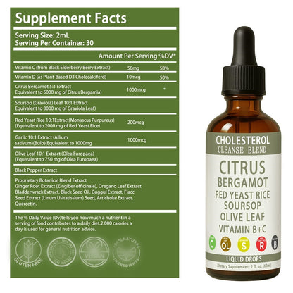 Red Yeast Rice Cholesterol Cleans Drops Body Care Serum