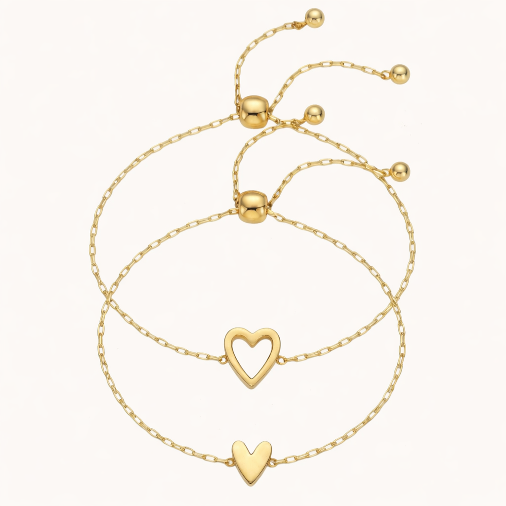 Matching Heart Bracelets