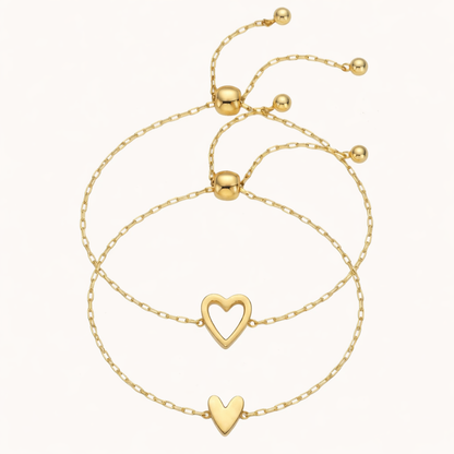 Matching Heart Bracelets