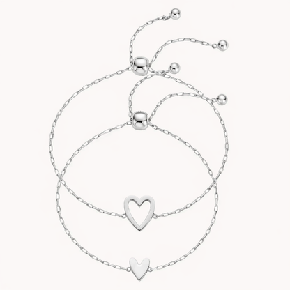 Matching Heart Bracelets