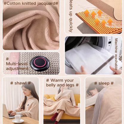 Portable Heat Shawl Blanket