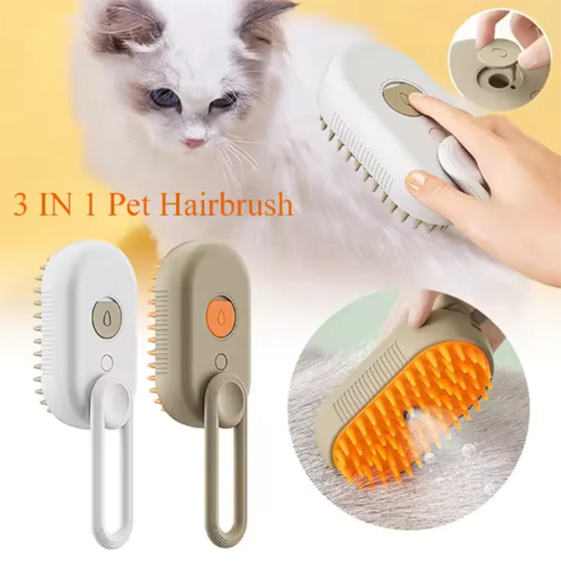 Pets Massage Steam Spray Brush Comb (Cats And Dogs)