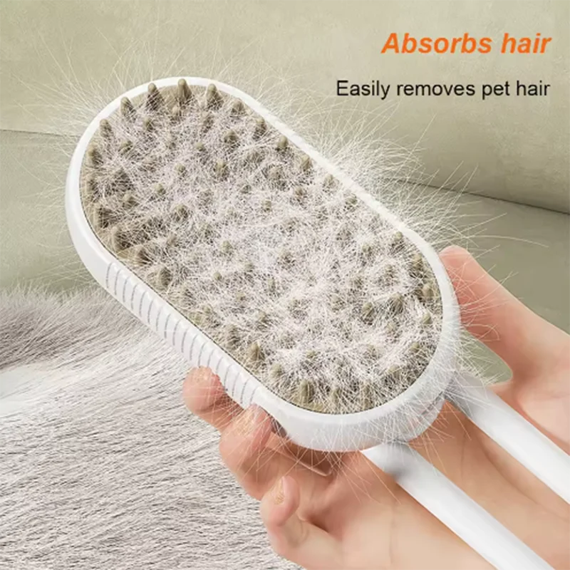 Pets Massage Steam Spray Brush Comb (Cats And Dogs)