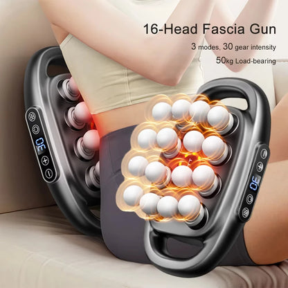 16-Head Deep Tissue Massage Gun