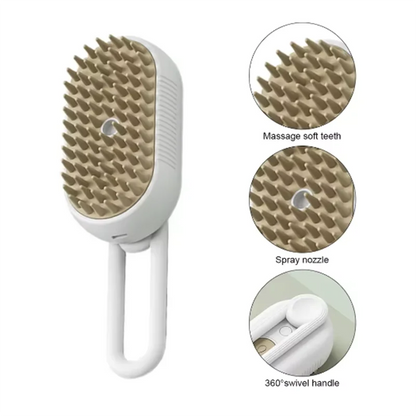 Pets Massage Steam Spray Brush Comb (Cats And Dogs)