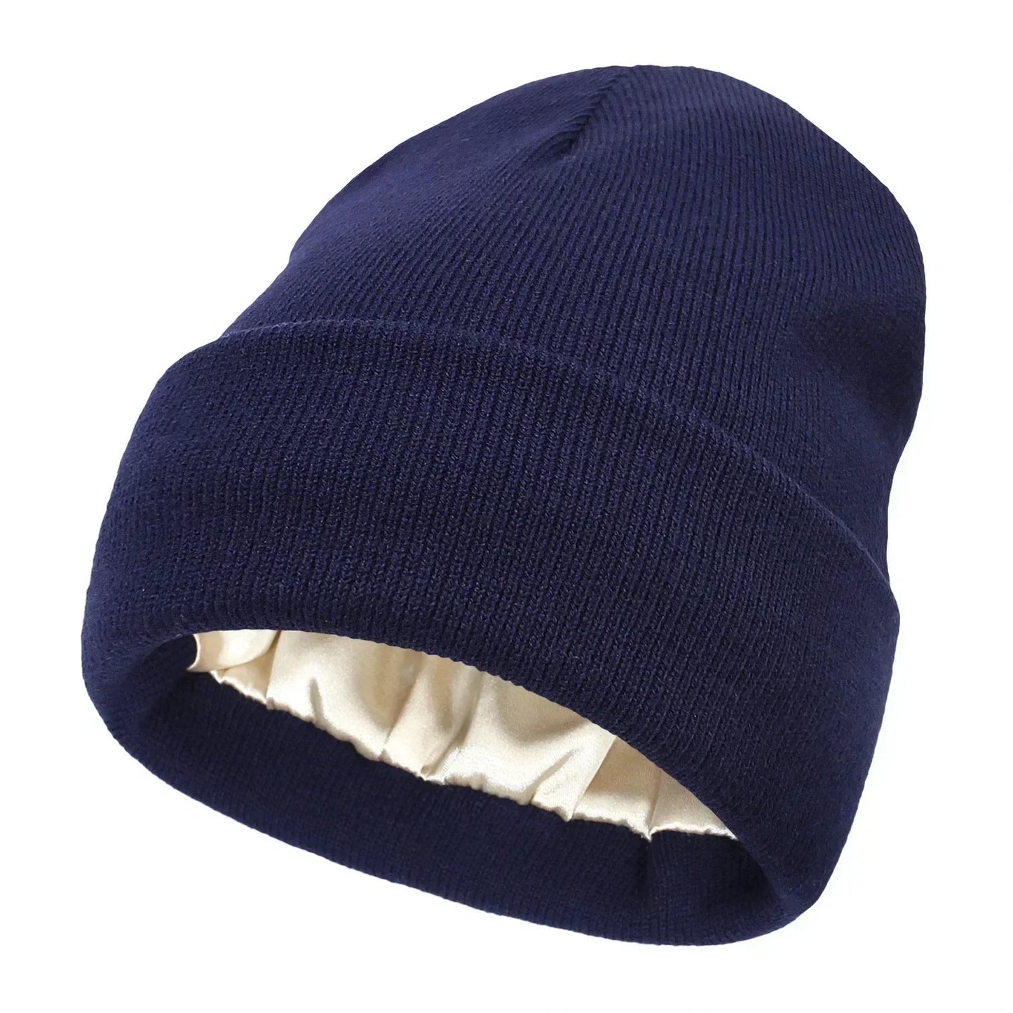 Winter Hat Silk Satin Lined Beanies