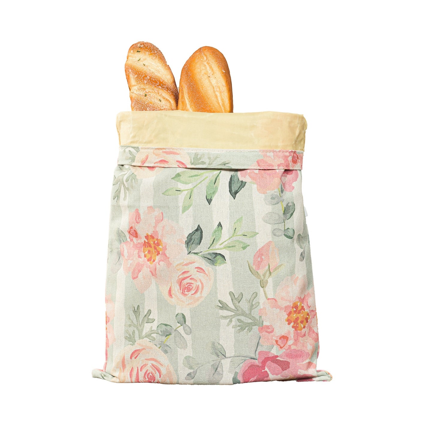 Cotton And Linen Bread Bag With Snap Closure And TPU Drawstring